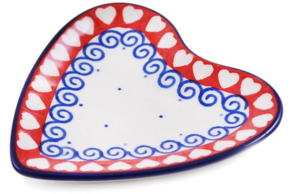 Plates | Ceramika Artystyczna Tea Bag or Lemon Plate 3" Love Struck Kitchen & Dining Ceramika Artystyczna