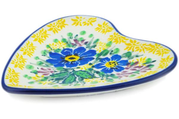 Plates | Ceramika Artystyczna Tea Bag or Lemon Plate 3" Summer Garden UNIKAT Kitchen & Dining Ceramika Artystyczna