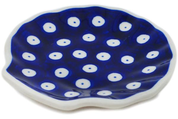 Plates | Ceramika Artystyczna Tea Bag or Lemon Plate 4" Blue Eyes Kitchen & Dining Ceramika Artystyczna