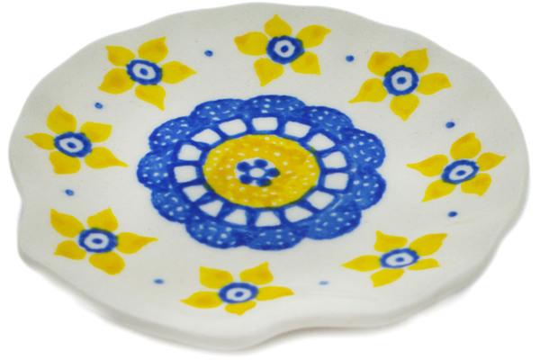 Plates | Ceramika Artystyczna Tea Bag or Lemon Plate 4" Sunshine Kitchen & Dining Ceramika Artystyczna