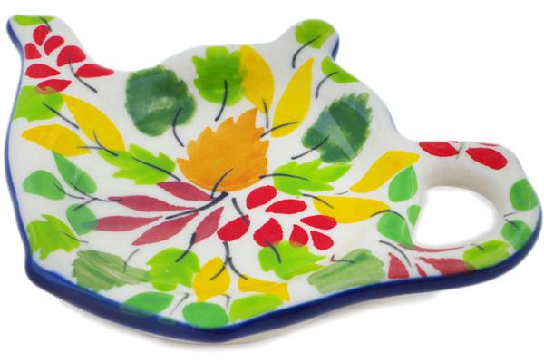 Plates | Ceramika Artystyczna Tea Bag or Lemon Plate 5" Falling For You UNIKAT Kitchen & Dining Ceramika Artystyczna