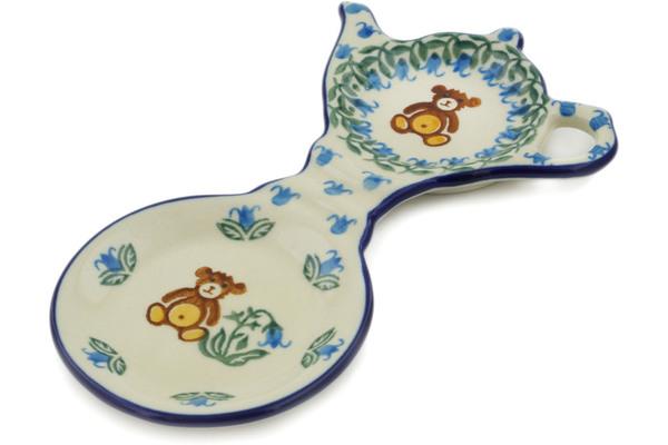 Plates | Ceramika Artystyczna Tea Bag or Lemon Plate 8" Childrens Baby Bear Kitchen & Dining Ceramika Artystyczna