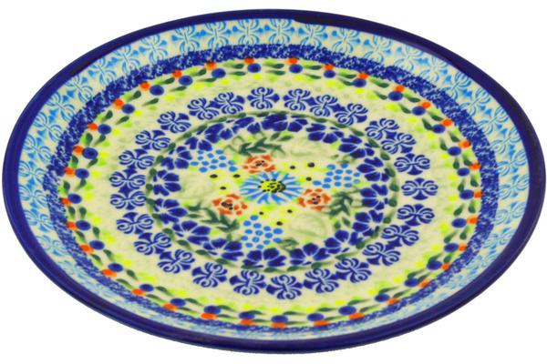 Plates | Ceramika Bona Dessert Plate 7u00bd-inch Flor-de-lis UNIKAT Plates Ceramika Bona