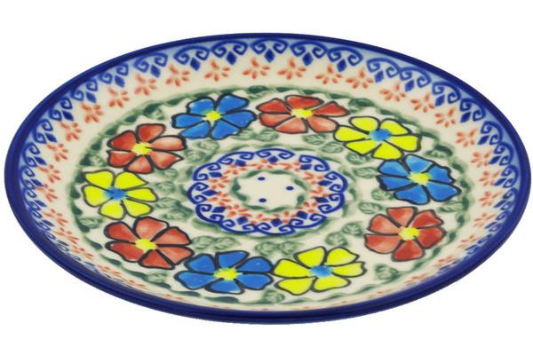 Plates | Ceramika Bona Dessert Plate 7u00bd-inch Primary Poppies UNIKAT Plates Ceramika Bona