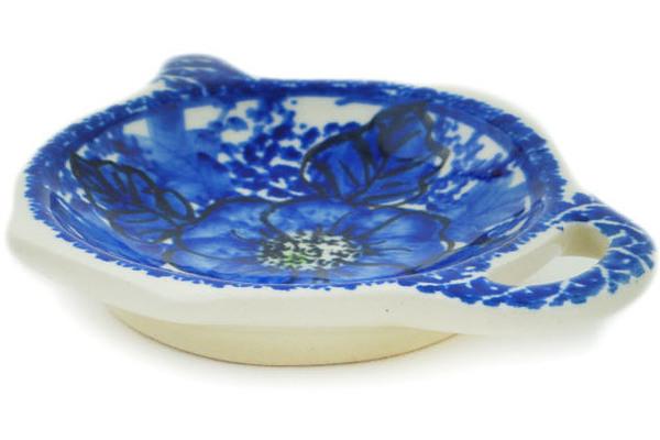 Plates | Ceramika Bona Tea Bag or Lemon Plate 4" Blue Poppy Dream Kitchen & Dining Ceramika Bona