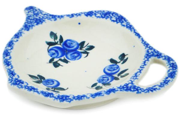 Plates | Cergor Tea Bag or Lemon Plate 4" Blue Berry Special UNIKAT Kitchen & Dining Cergor