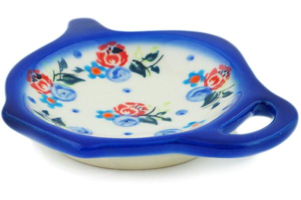 Plates | Cergor Tea Bag or Lemon Plate 5" Dancing Flowers UNIKAT Kitchen & Dining Cergor