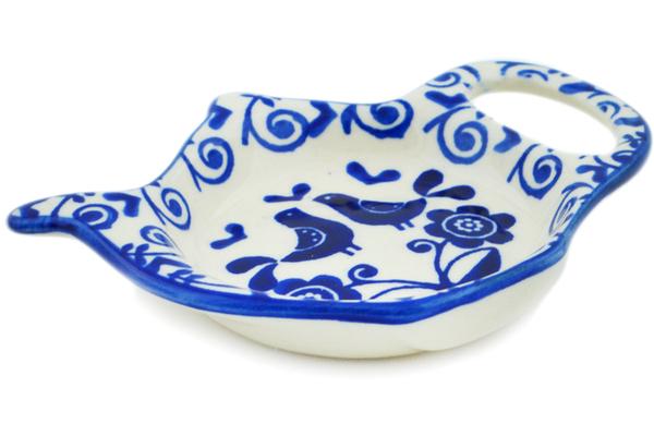 Plates | Marianna Tea Bag or Lemon Plate 4" Blue Bird Dance Kitchen & Dining Marianna