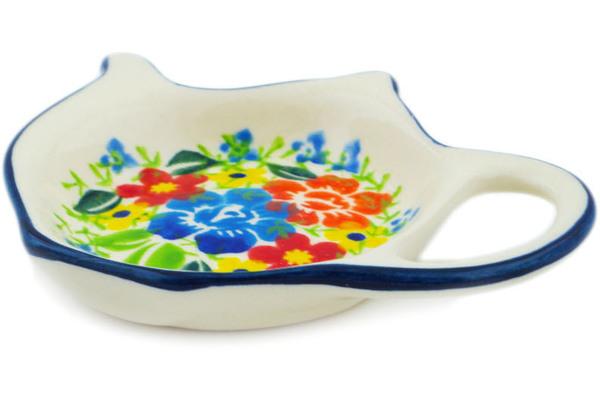 Plates | Marianna Tea Bag or Lemon Plate 4" Bright Wildflowers UNIKAT Kitchen & Dining Marianna