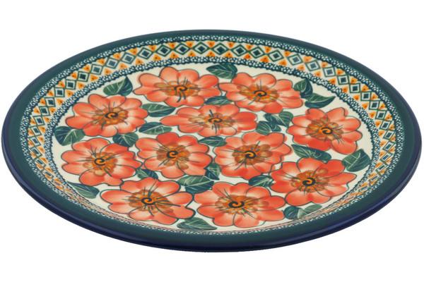 Plates | Zaklady Ceramiczne Plate 11" Peach Poppies UNIKAT Plates Plates