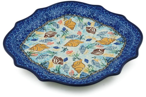 Platters | Ceramika Artystyczna 8 Point Plate Ocean Whisper UNIKAT Plates & Platters Ceramika Artystyczna