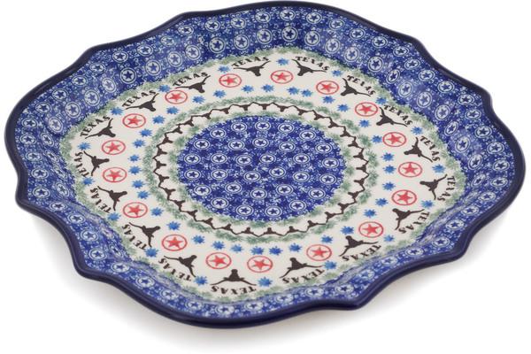 Platters | Ceramika Artystyczna 8 Point Plate Texas State Plates & Platters Ceramika Artystyczna