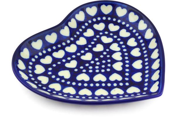 Platters | Ceramika Artystyczna Heart Shaped Platter 7" Heart To Heart Plates & Platters Ceramika Artystyczna