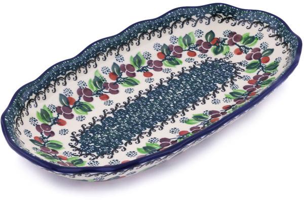 Platters | Ceramika Artystyczna Platter 12" Berry Garland Plates & Platters Ceramika Artystyczna