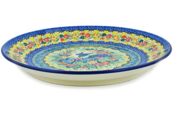 Platters | Ceramika Artystyczna Platter 12" Blue Bird Delight UNIKAT Plates & Platters Ceramika Artystyczna