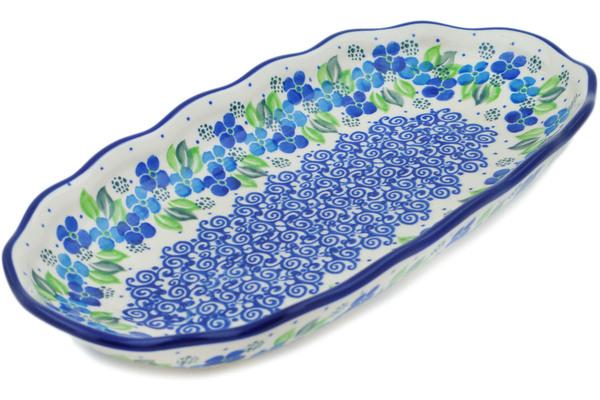 Platters | Ceramika Artystyczna Platter 12" Blue Phlox Plates & Platters Ceramika Artystyczna