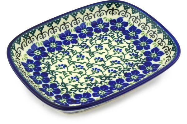 Platters | Ceramika Artystyczna Platter 7" Blue Dogwood Plates & Platters Ceramika Artystyczna