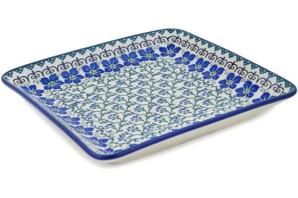 Platters | Ceramika Artystyczna Platter 8" Blue Dogwood Plates & Platters Ceramika Artystyczna