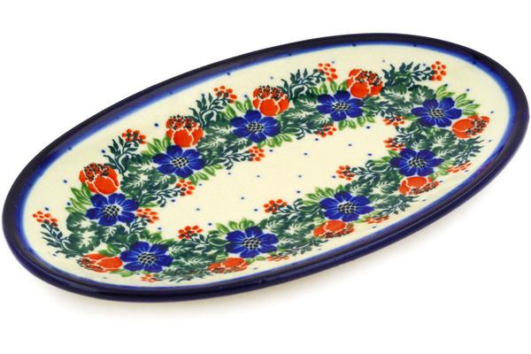 Platters | Ceramika Artystyczna Platter 8" Polish Wreath Plates & Platters Ceramika Artystyczna