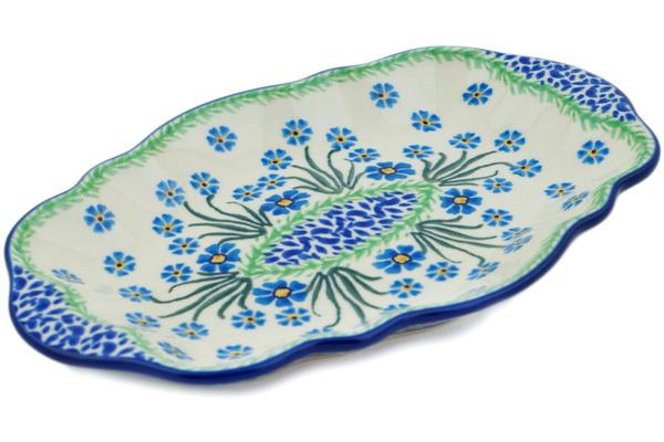 Platters | Ceramika Artystyczna Platter 9" Blue April Showers Plates & Platters Ceramika Artystyczna