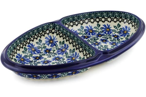 Platters | Ceramika Artystyczna Platter 9" Blue Chicory Plates & Platters Ceramika Artystyczna