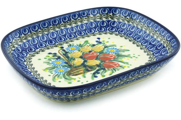 Platters | Ceramika Artystyczna Platter 9" Tulip Splendor UNIKAT Plates & Platters Ceramika Artystyczna