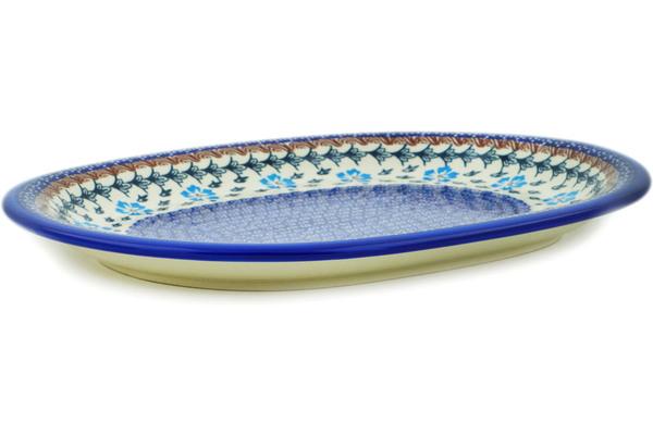 Platters | Ceramika Bona Platter 14" Blue Cornflower Plates & Platters Ceramika Bona