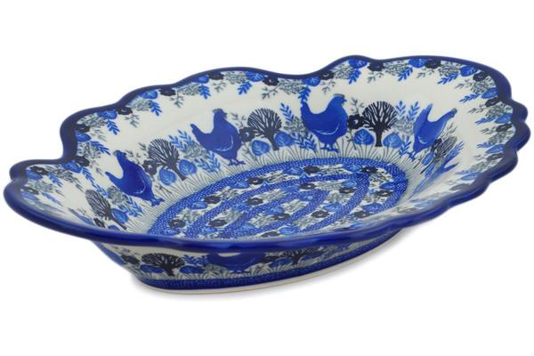 Platters | Ceramika Bona Platter 14" Spring Chicken UNIKAT Plates & Platters Ceramika Bona