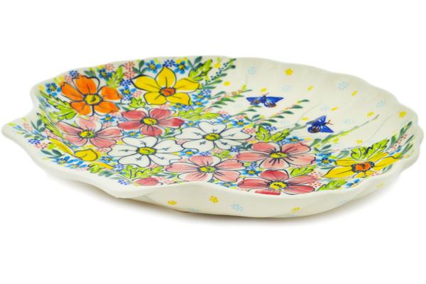 Platters | Vena 11" Fluted Shell Shaped Platter Retro Garden UNIKAT Plates & Platters Platters