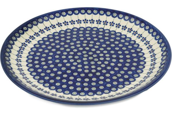 Platters | Zaklady Ceramiczne Platter 13" Flowering Peacock Plates & Platters Platters