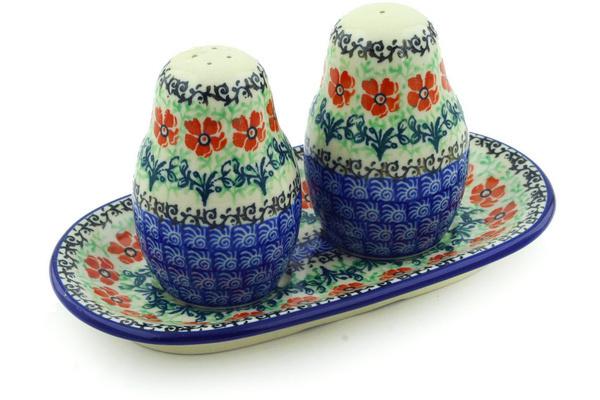 Salt and Pepper Sets | Ceramika Artystyczna Salt and Pepper 3-Piece Set Maraschino Kitchen & Dining Ceramika Artystyczna