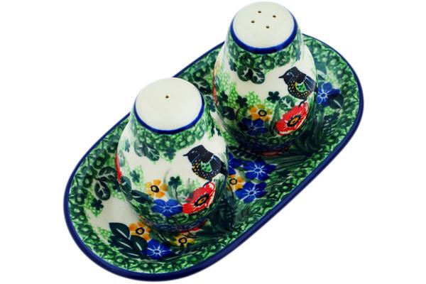 Salt and Pepper Sets | Ceramika Artystyczna Salt and Pepper 3-Piece Set Window Views UNIKAT Kitchen & Dining Ceramika Artystyczna