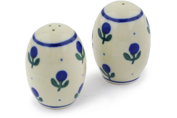 Salt and Pepper Sets | Ceramika Artystyczna Salt and Pepper Set 2" Blue Buds Kitchen & Dining Ceramika Artystyczna