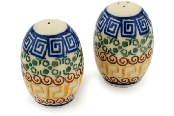 Salt and Pepper Sets | Ceramika Artystyczna Salt and Pepper Set 2" Grecian Sea Kitchen & Dining Ceramika Artystyczna