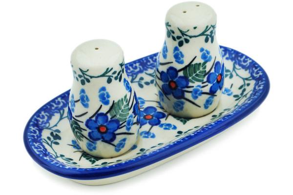 Salt and Pepper Sets | Ceramika Artystyczna Salt and Pepper Set 5" Blue Blossom Kitchen & Dining Ceramika Artystyczna