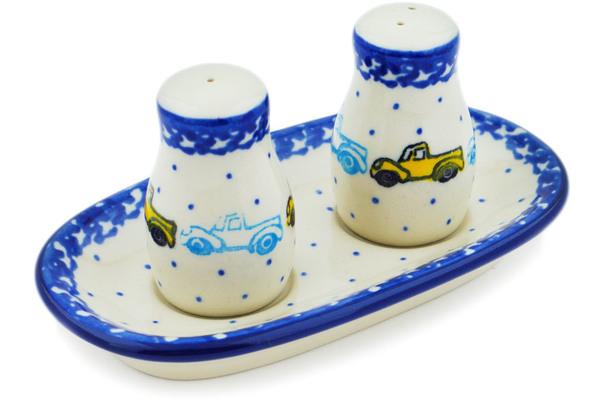 Salt and Pepper Sets | Ceramika Artystyczna Salt and Pepper Set 5" Traffic Jam Kitchen & Dining Ceramika Artystyczna