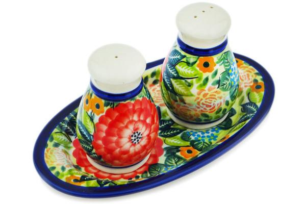 Salt and Pepper Sets | Ceramika Bona Salt and Pepper Set 7" Garden Heaven UNIKAT Kitchen & Dining Ceramika Bona