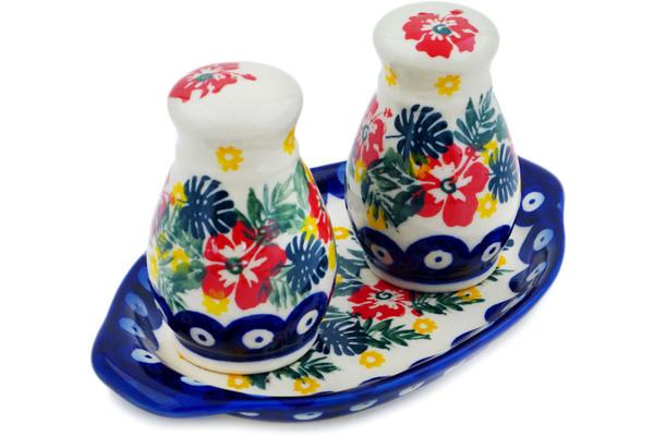 Salt and Pepper Sets | Ceramika Bona Salt and Pepper Set Tropical Peacock UNIKAT Kitchen & Dining Ceramika Bona