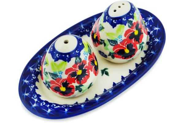 Salt and Pepper Sets | Dalia Salt and Pepper Set 7" Pansy Wreath UNIKAT Kitchen & Dining Dalia