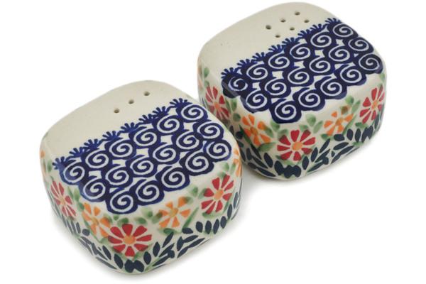 Salt and Pepper Sets | Manufaktura Salt and Pepper Set 3" Wave Of Flowers Kitchen & Dining Manufaktura