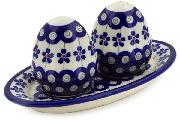 Salt and Pepper Sets | Zaklady Ceramiczne Salt and Pepper Set 7" Flowering Peacock Kitchen & Dining Salt & Pepper Sets