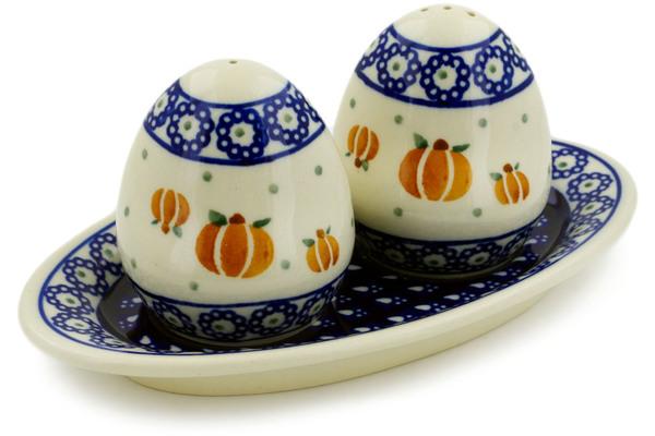 Salt and Pepper Sets | Zaklady Ceramiczne Salt and Pepper Set 7" Pumpkin Spice Kitchen & Dining Salt & Pepper Sets