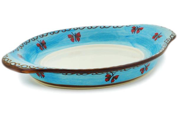 Saucers | Cer-Raf Saucer 9" Blue Garden UNIKAT Kitchen & Dining Cer-Raf