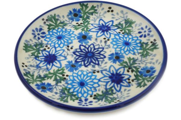 Saucers | Ceramika Artystyczna Saucer 4" Soft Starry Flowers UNIKAT Kitchen & Dining Ceramika Artystyczna