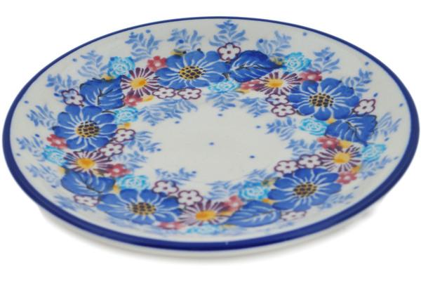 Saucers | Ceramika Artystyczna Saucer 5" Flower Wreath UNIKAT Kitchen & Dining Ceramika Artystyczna