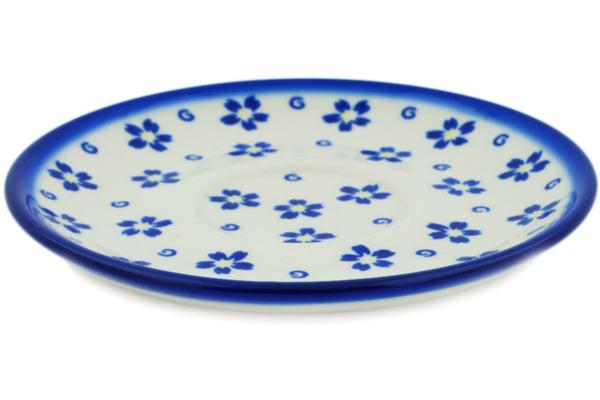 Saucers | Ceramika Bona Saucer 5" Forget Me Not Swirls Kitchen & Dining Ceramika Bona