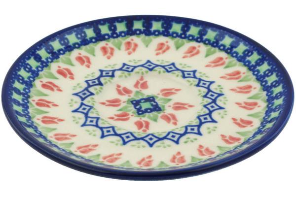 Saucers | Ceramika Bona Saucer 5" Tulips And Diamonds Kitchen & Dining Ceramika Bona