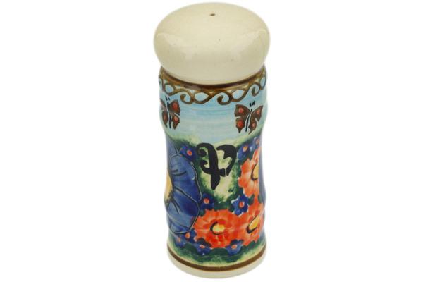 Shakers | Cer-Raf Pepper Shaker 5" Blue Garden UNIKAT Kitchen & Dining Cer-Raf