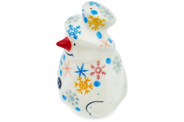 Shakers | Ceramika Artystyczna Salt Shaker 4" Vintage Snow Fall UNIKAT Kitchen & Dining Ceramika Artystyczna