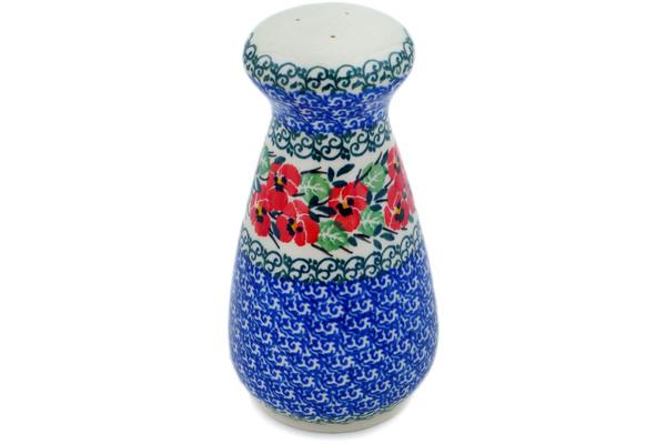 Shakers | Ceramika Artystyczna Salt Shaker 6" Red Pansy Kitchen & Dining Ceramika Artystyczna